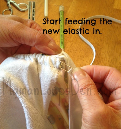 feeding in new elastic
